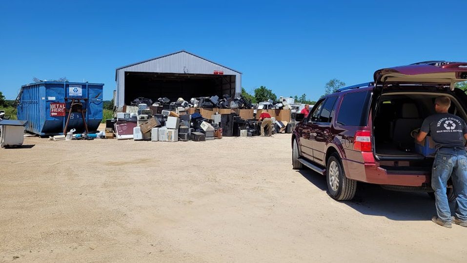 E-waste drop-off event